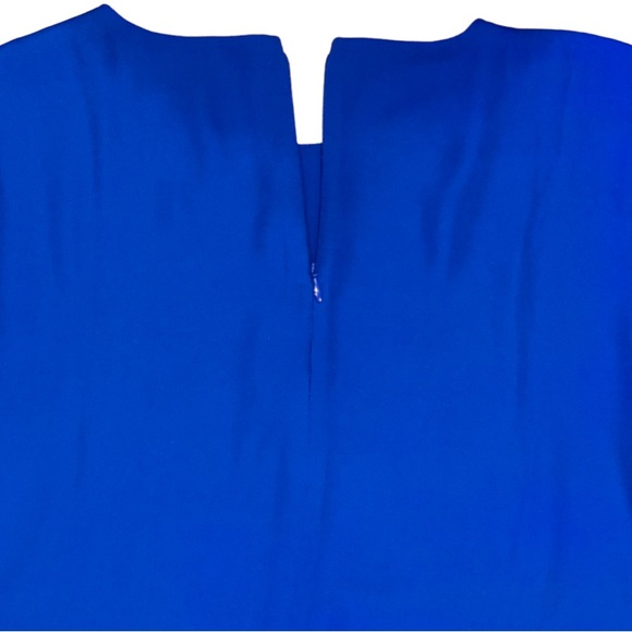 Banana Republic Bright Blue Pullover Blouse With Bell Sleeves Size Small - Picture 3 of 5